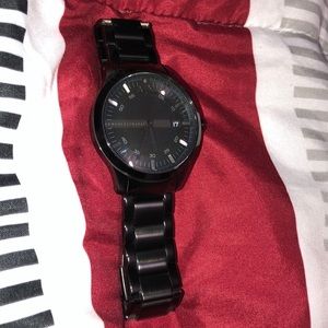 Armani watch black ceramic